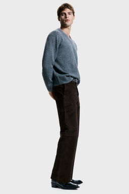 Relaxed Fit Suede trousers - H&m фото 3