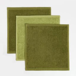 Набор махровых полотенец All you need is relax, 30×30 см - 3 шт., 340 г/м², 100% хлопок