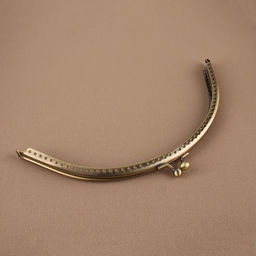 Фермуар пришивной «Полукруг», 20×9 см, цвет бронзовый