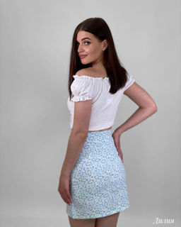 Юбка Дилия (голубой) - Nadi bordo фото 3