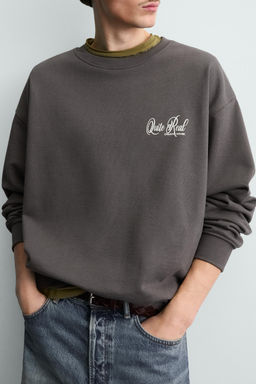 PRINTED CREW NECK SWEATSHIRT - Zara фото 5