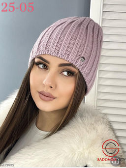 Шапка зимняя женская на флисе