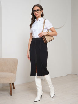 Блуза полуприлегающего силуэта