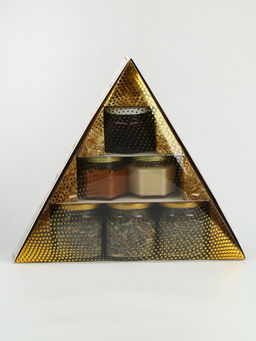 Подарочный набор новогодний С Новым Годом: крем-мёд 2 шт.?120 г, варенье 100 мл., чай 3 шт.?25 г