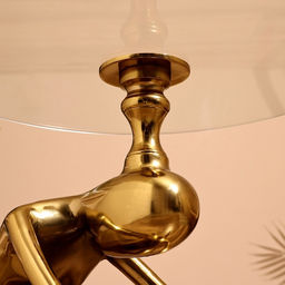 Столик кофейный, 50×50×46 см, алюминий, стекло