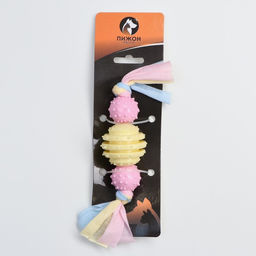 Игрушка жевательная Пижон Premium на верёвке, 3 элемента, термопластичная резина, микс  фото 5