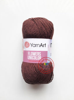 Фловерс однотонный (Flowers Unikolor) пряжа YarnArt 55%хлопок 45%акрил 5х50гр/200м Цвет:758 темно-зеленый