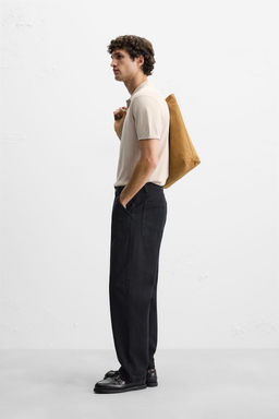 KNIT COTTON - SILK POLO SHIRT - Zara фото 4