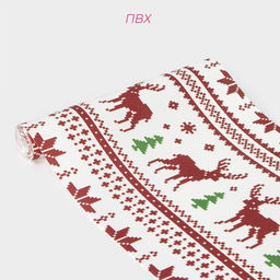 Дорожка на стол Доляна Новый год, 180?30 см, белая