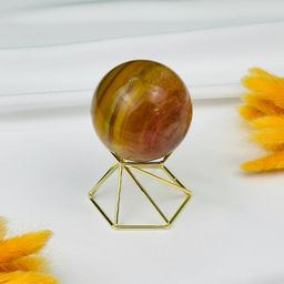 Шар из камня Флюорит на подставке