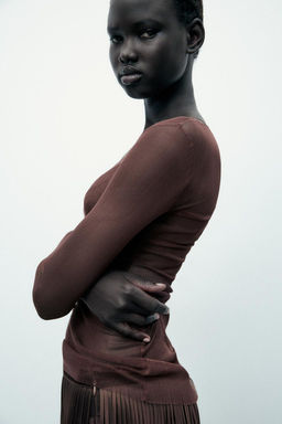 100% SILK T-SHIRT - Zara фото 10