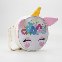 Сумка детская Единорог на молнии, цвет белый - NAZAMOK KIDS фото 2