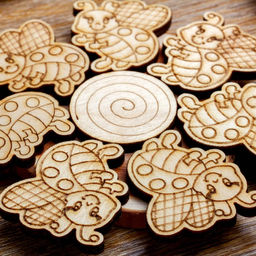 Подставка под горячее «Божья коровка», d=11 см, можжевельник