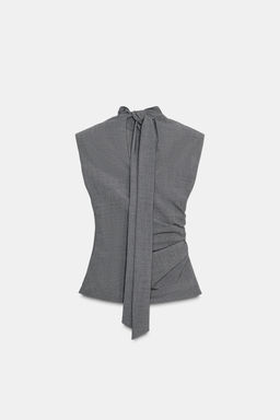 TOP WITH SHOULDER PADS - Zara фото 5