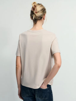 Базовая футболка из хлопка / Zarina фото 5