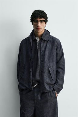 SOBRECAMISA DENIM RELAXED FIT / Azul / ?ndigo - Zara фото 2