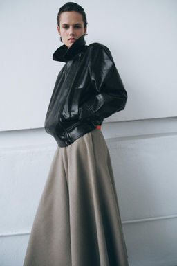 ZW COLLECTION LEATHER EFFECT JACKET - Zara фото 6