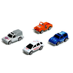 Автовоз детский с набором машинок, 4 шт., цвет МИКС