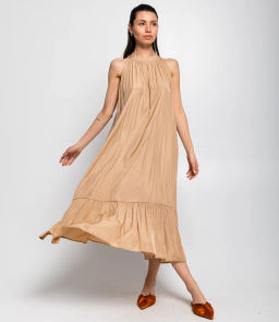 Платье #КТ1703, бежевый