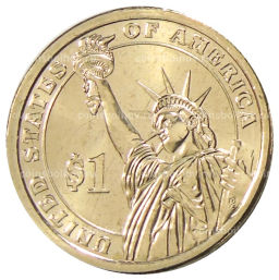 1 доллар 2012 года D США 24-й президент США Гровер Кливленд
