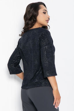 Блуза Ирэн (черная) Б12346-29 - Lt collection фото 2