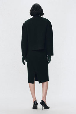 100% WOOL MIDI SKIRT SOSHIOTSUKI X ZARA  фото 3