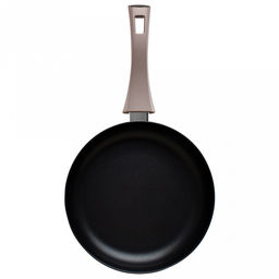 Сковорода с антипригарным покрытием д24см Комфорт, h6см, s2,5мм, дно д15см, s3мм, глубокая, штампованный алюминий, бакелитовая ручка, TalleR (Китай) Подходит для всех видов плит, включая индукционную. - Домашняя мода фото 3