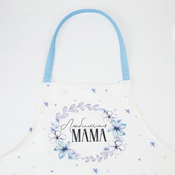 Фартук Этель Незабудки, 60?70 см, 100% хлопок, саржа 190 г/м?