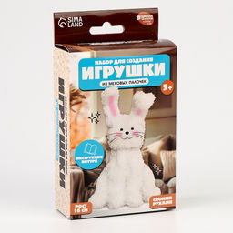 Набор для создания игрушки из синельной проволоки «Пушистый зайка»
