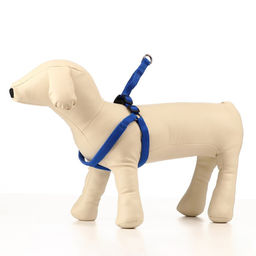 Шлейка Комфорт комбинированная, 1,5 см, ОШ 36-50 см, ОГ 40-55 см, синяя - Пижон фото 2