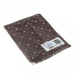 Наволочка 50х70см "Корсика" коричневый, с клапаном-запахом, бязь 121г/м2, хлопок 100%, упаковка ПП 22х30см, "Домашняя мода" (Россия)