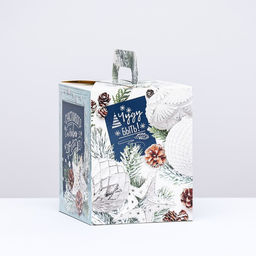 Цена за 5 шт. Подарочная коробка Счастливого Нового Года, 12,4 х 13,4 х 15,6 см - Simaland фото 7