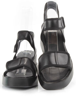 08-PEG248-2 BLACK Босоножки женские (натуральная кожа)