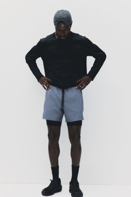 Pantal?n corto de doble capa con DryMove - H&m фото 6