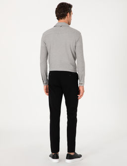 Siyah Slim Fit Kanvas Pantolon - Cacharel фото 4