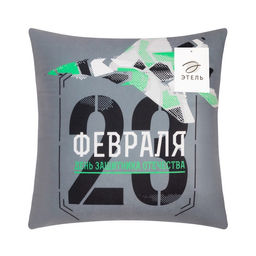 Подушка Этель Самолет 40х40 см, велюр, 100% п/э  фото 5