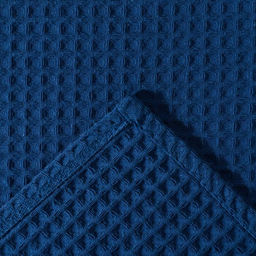 Полотенце вафельное Этель 70*140 см. цв.джинс, 100% хл, пл 240 г/м2  фото 3