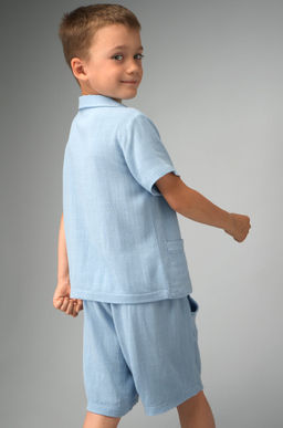 Льняной костюм для мальчика Happyfox
