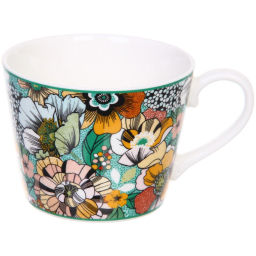 Чайная пара "Цветочная радуга" (кружка 230мл, блюдце)