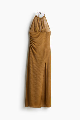 Vestido halter drapeado