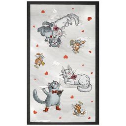 ПОЛОТЕНЦЕ РОМАНТИКА,40Х70СМ,БЕЛЫЙ, 100