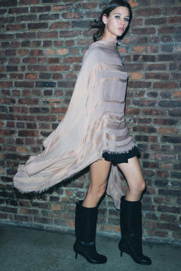 FINE MODAL AND WOOL SCARF - Zara фото 14