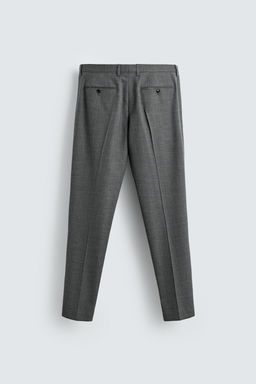 CHECK SUIT TROUSERS - Zara фото 7