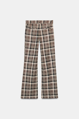 CHECKED TROUSERS - Zara фото 8