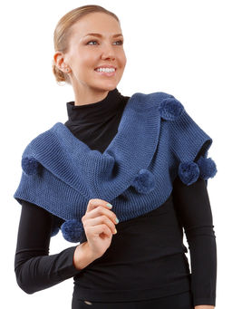 Conso/TIWT160 - синий Палантин женский