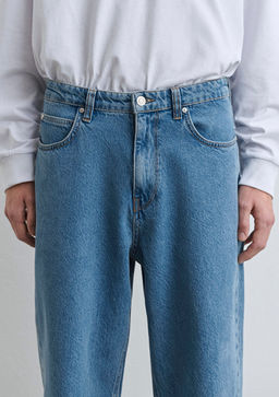 Mitte Street Indigo Mavi Denim Jean Pantolon фото 8