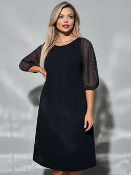 Платье 0218-2 чёрный кварц - Dora фото 139