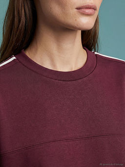 Bisiklet Yaka Oversize Kad?n Sweatshirt Tunik