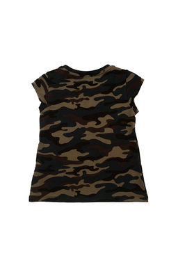 Футболка для девочки	 UD 4574 хаки - Mini maxi фото 3