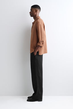 CAMISA DE LINO SIN BOTONES - H&m фото 6